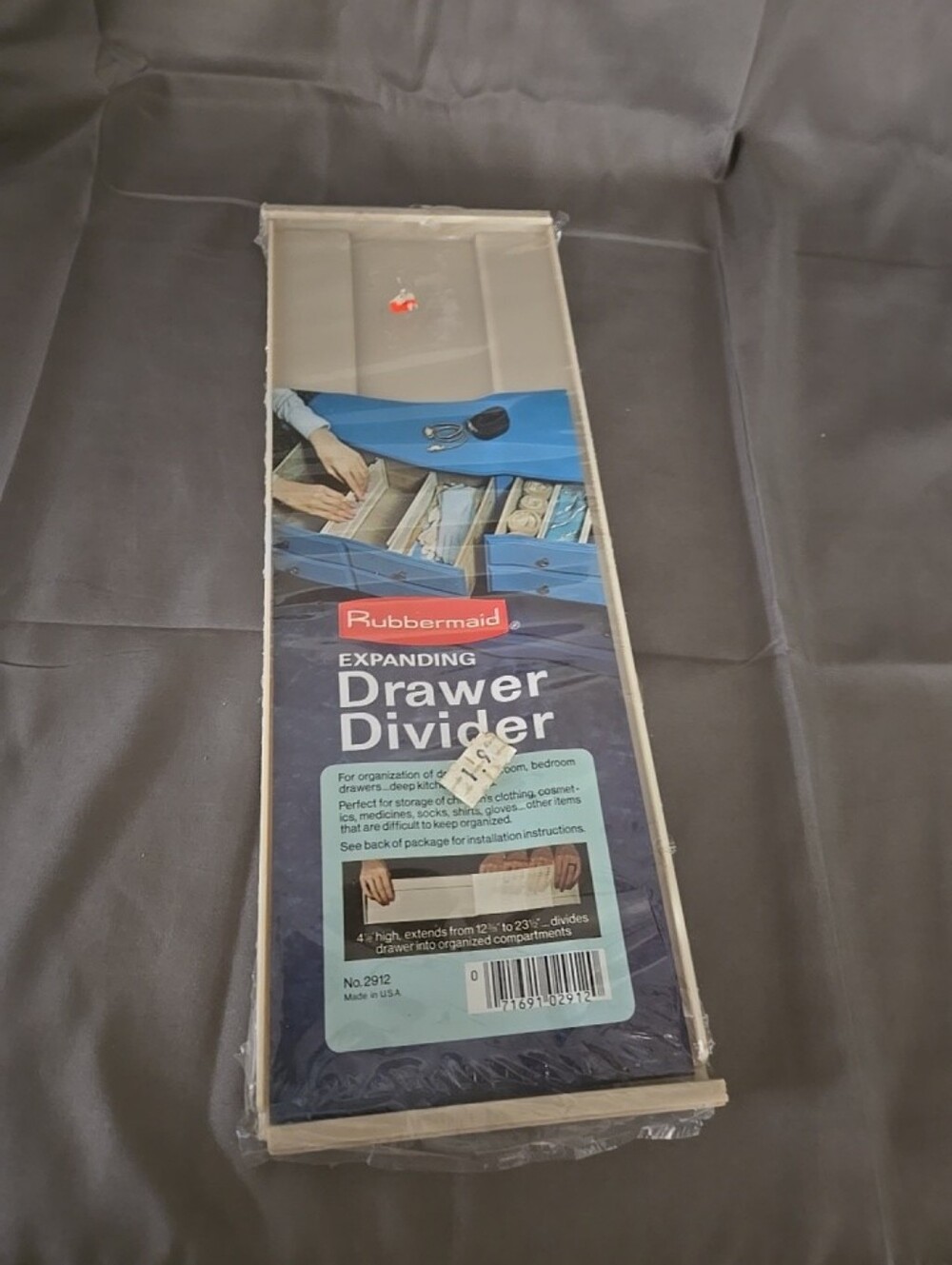 Vintage Rubbermaid Expanding Drawer Divider New Sealed #2910 Dated 1974